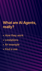 Click image to access the microlearning on AI Agents.